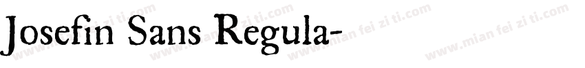 Josefin Sans Regula字体转换